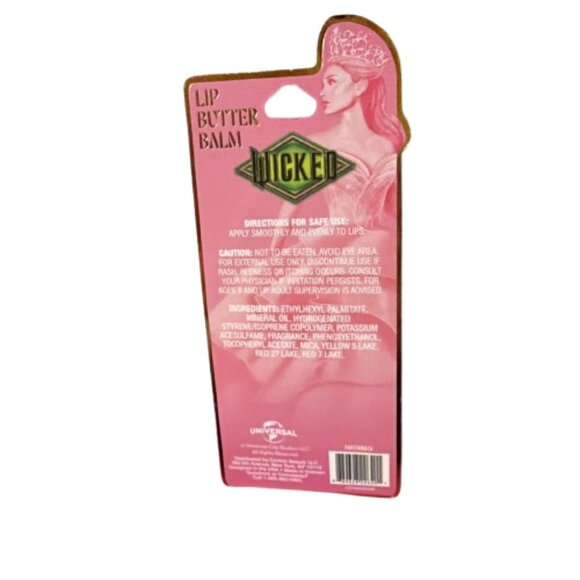 Wicked "Glinda" Lip Butter Balm w/ Charm NWT - Picture 2 of 2